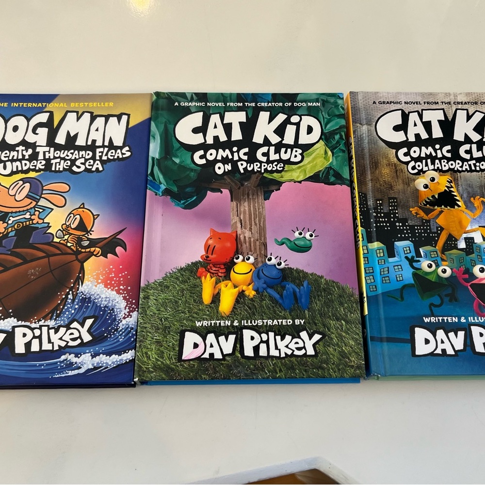 3 Dog Man and Cat Kid Comic Club Books